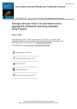 Average score per metric An alternative metric aggregation method for assessing wadeable stream health thumbnail