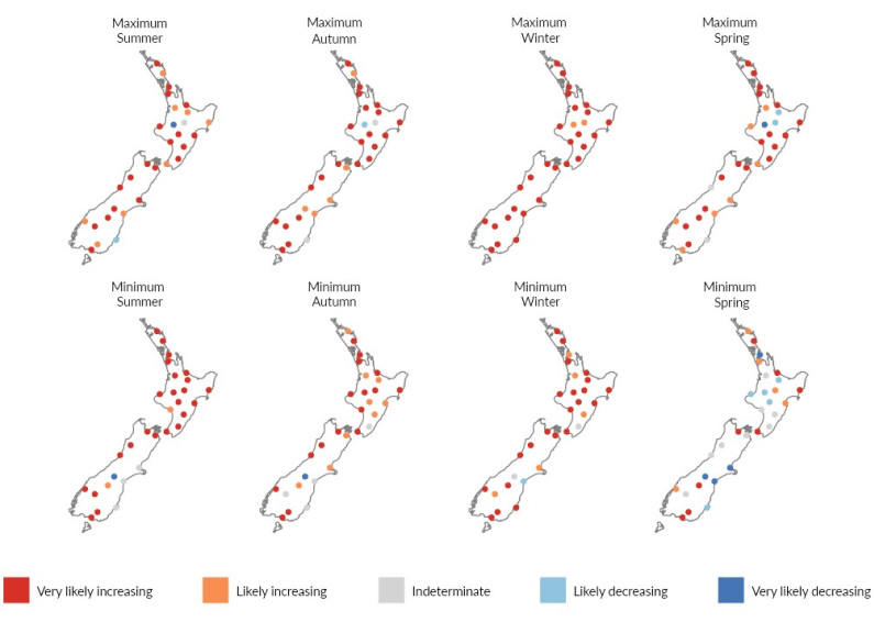 Figure 12. Eight individual maps of New Zealand.