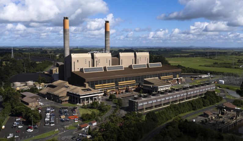 A photograph of Huntly Power Station.